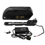 X-go E-Bike Battery 48V 13Ah Lithium Battery For 350W 500W 750W 1000W Mountain Bike Electric Li-ion Power Bicycle UK Stock (48V 13AH(black))