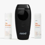 NEW Flasher 2.0 Kit by Nood: Complete Hair Removal for Men and Women with Flasher 2.0 in Matte Black, Revealer Exfoliant and Reviver Aloe | Pain-free and Safe for Whole Body Treatment