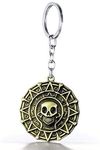 RainSound Pirates of Caribbean skull head Aztec coin metal Keychain