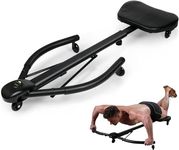 YAGVIZ Core and Abdominal Trainer Abdominal Workout Machine, Multifunctional Abdominal Exercise Machine Ab Trainer for Home Gym Club Black