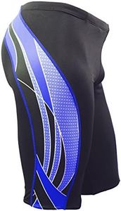 Adoretex Men's Side Wings Jammer Swimsuit (MJ009) - Black/Blue - 28