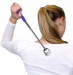 Jeoga® Back Scratcher Extendable Itching Stick Back Massager, Long Massage Tools,Stainless Steel Heavy Duty Curved Back Itching Scratcher with Non-Slip Handle for Men Women Kids COmbo Pack of 2
