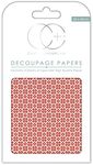 Loew-Cornell Red Nordic-Decoupage Paper 3/Pk, Acrylic, Multicolour, 21.08x11.17x0.25 cm