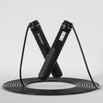 UN1QUE Skipping Rope for Men and Women Jump Rope With Calorie Counter, Adjustable Height for Fiteness, Home Exercise, Gym - Black