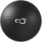 Live Infinitely Exercise Ball (55cm-95cm) Extra Thick Professional Grade Balance & Stability Ball- Anti Burst Tested Supports 2200lbs- Includes Hand Pump & Workout Guide Access