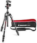 Manfrotto Befree Advanced 4-Section Carbon Fiber Travel Tripod with 494 Center Ball Head, Black