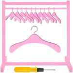 Civaner 11 Pcs Doll Garment Rack wi