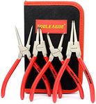 TOOLEAGUE 4 Pcs Snap Ring Pliers Se