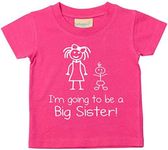 60 Second Makeover Limited I'm Going to Be a Big Sister Pink Tshirt Baby Toddler Kids Available in Sizes 0-6 Months to 14-15 Years New Baby Sister