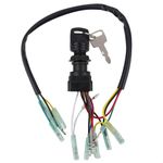 KALANBAY Ignition Key Switch for Yamaha Outboard Motors Remote Control Box 703-82510-43-00 703-82510-42-00 703-82510-11-00 Key Starter Switch 3-Position Off-Run-Start