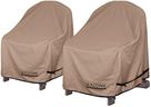 ULTCOVER Waterproof Patio Adirondack Chair Cover 2 Pack for Outdoor Chair Size Upto 32W x 35D x 36H inch