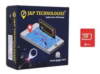 J&P Technologies Prime Plus -Engine Lock and1 Year sim Card Data Waterproof GPS Tracker for Car,Bike,Bus,Truck etc.