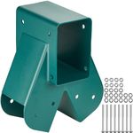 VEVOR A-Frame Middle Swing Brackets, Heavy Duty Carbon Steel Swing Set Hardware with Mounting Hardware, DIY Swing Set Bracket Swing Set Kit for 2 (4x4) Legs & 1 (4x6) Beam, Green