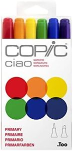 Copic Ciao Marker Set, 6-Colors, Primary