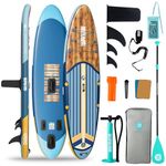Niphean Inflatable Stand Up Paddle Board with SUP Accessories, 10'6'' All-Round Inflatable SUP, Anti-Slip EVA Deck, Inflatable Paddle Board for Adults & Youth