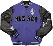 Bioworld Bleach Ichigo Kurosaki Purple Long Sleeve Varsity Jacket-S