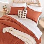 weigelia Terracotta Full Size Bed in a Bag 7 PCS Comforter Sets - Soft Lightweight All Season Bed Comforter Set for Women and Men