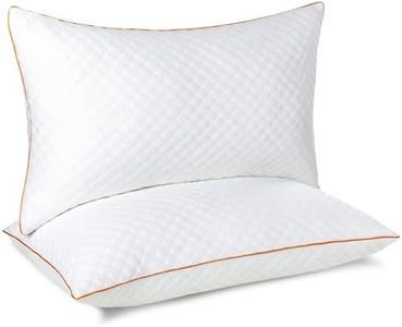 Maxzzz Pack de 2 Almohadas 42x70cm de Fibra de Bambú, Almohadas de Hotel para un Descanso Óptimo, Funda Lavable Incluida
