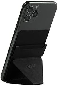MOFT Phone Stand with 3M Adhesive for Android, iPhone and Most Smartphones, 2 Viewing Angles, Slim Wallet Stand (Pure Black)