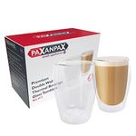 Paxanpax 300ml Double Walled Thermo Insulated Tea and Coffee Glass Cups for Krups Coffee Machines (Set of Two) PSA276_5