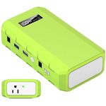 powkey Portable Power Station with AC Outlet, 65W/110V External Battery Pack 24000mAh/88.8Wh Power Pack, Portable Power Source Supply Backup for Outdoor Tent Camping Home Office