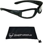 Bikershades Motorcycle Transitional Sunglass Men Women Safety Photochromic Clear to Smoke Lens