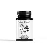 GRANOTONE Chalk Paint for Furniture, Home Decor, Crafts - Eco-Friendly - All-in-One - No Wax Needed 120 ML (BLACK)