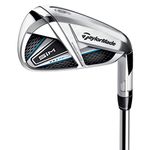 TaylorMade SIM MAX Irons, Steel Shaft, KBS Max 85, 4-PW, AW, Right Hand, Regular Flex, Titanium, Black, Blue