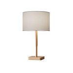 Adesso Home 4092-12 Transitional One Light Table Lamp from Ellis Collection in Bronze/Dark Finish, Natural