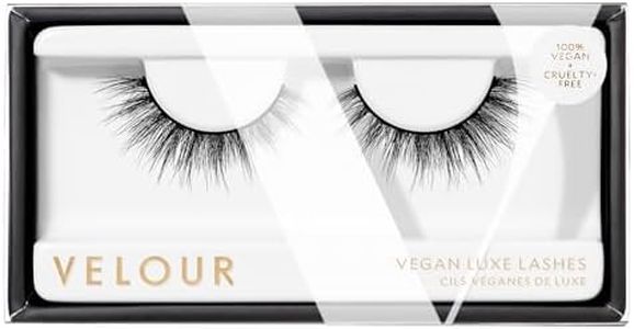 Velour Vegan Luxe Eyelashes, Luxurious Natural False Lashes, Lightweight, Reusable, Handmade Fake Lash Extensions, Wear up to 25 Times, 100% Vegan Mink, Soft and Comfortable, All Eye Shapes