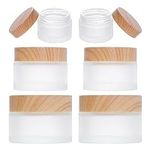 Miayon 6Pcs Glass Cosmetic Containe