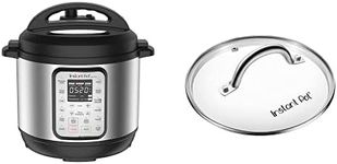 Instant Pot 9-in-1 Duo Plus 5.7L Electric Pressure Cooker, 13 Programs + [FREE] Glass Lid