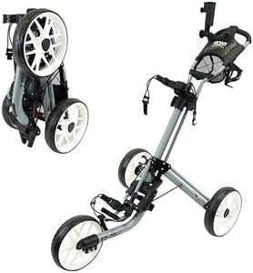 IZZO Golf EZ-Roll 3 Wheel Push Cart - Golf 3 Wheel Push cart