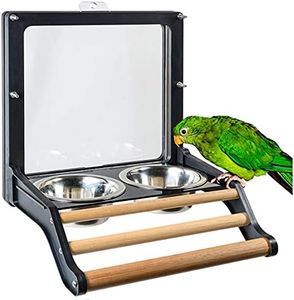 Royal Rooster Stainless Steel Bird Bowls for Cage | Bird Water Dispenser for Cage | 2 Pack Metal Bird Bowls for Parakeet Cockatiel Canary Parrot Budgie Finch Aviary | Bird Water & Seed Dish Feeder