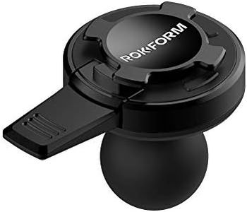 Rokform – Universal 1” Ball Adapter Motorcycle Phone Mount, Safely Secures Any Twist Lock Case with Aluminum Lever Lock, Phone Holder Bike Mount (Black)