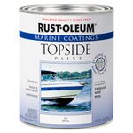 RUST-OLEUM 206999 Marine Topside Paint, Gloss White, 1-Quart