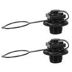 Xximuim Inflatable Boat Air Valve,2PCS Inflatable Boat Replacement Caps Boat Spiral Air Plugs 0ne-Way Inflation Replacement for Inflatable Raft Boat Kayak(24mm)