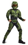 Disguise Kids Unisex's Classic Master Chief Infinite Costume, Green, Small