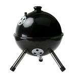 AMOS Portable 12" Charcoal Barbeques Grill, Black