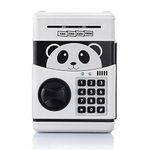 Itian Cartoon Piggy Bank Coin Piggy Bank ATM Deposit Machine Automatic Panda Piggy Bank Code Locks to for Children