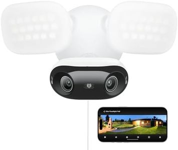 REOLINK Elite Pro Floodlight PoE, 16MP Dual Lens PoE Security Camera with 180° View, Local AI Video Search, Full Color & Infrared Night Vision, Smart Detection, 24/7 Recording with Motion Track