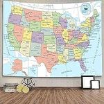 TOMOZ United State Map Tapestry, US