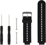 Replacement for Garmin Forerunner 235 / Garmin Approach S20 S5 S6 Watch Band Accessory, Adjustable Silicone Solid&Pattern Strap Wristband for Forerunner 220/230/620/630/735XT/235Lite