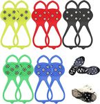 Universal Non-Slip Gripper, Durable Ice Snow Grips for Shoes, Traction Cleats, Anti-Slip Silicone, Gripper Shoe Spikes for Climbing, Walking, Hiking, Adult