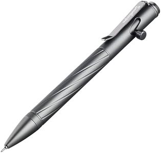 SMOOTHERPRO Stylo à Bille Stylo en Acier Inoxydable Compatible avec les Recharges Pentel pour Bureau École Entreprise Couleur Gris(PTC051)