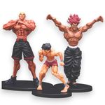 PINAKA Baki Hanma Anime 3pcs Yugiro baki Jack PVC collectable Action Figures 25 Cm Figurine PVC Figures