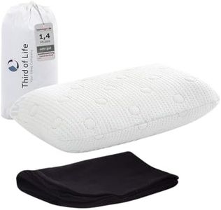 Reisekissen VOLAR | Ergonomisches Nackenkissen mit Memory-Foam | Kleines Kopfkissen für Reisen im Auto, Flugzeug, Zug, Hotel & Camping | Thermoregulierender Bezug | Kissen Outdoor & Reise 40x25x10 cm