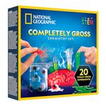 NATIONAL GEOGRAPHIC Gross Chemistry Set - 20 Gross Science Experiments for Kids, Dissect a Brain, Burst Blood Cells, and More, Great STEM Science Kit for Kids