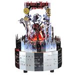 Microworld M-ichael J-ackson Rotation Music Box with Color Chaning LED Lights, Metal 3D Puzzle DIY Jigsaw Model Building Kit, MJ Memorial Hobbies Collection