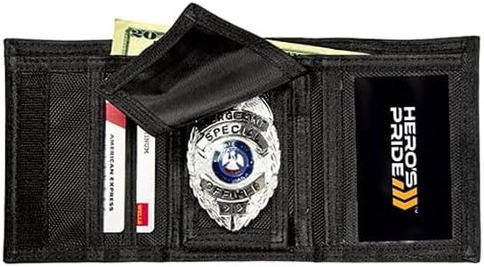 Tri-Fold Ballistic Badge Holder, Wallet w/ID Window & Credit Card slots by Hero's Pride